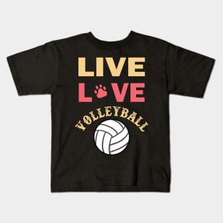 live love volleyball Kids T-Shirt